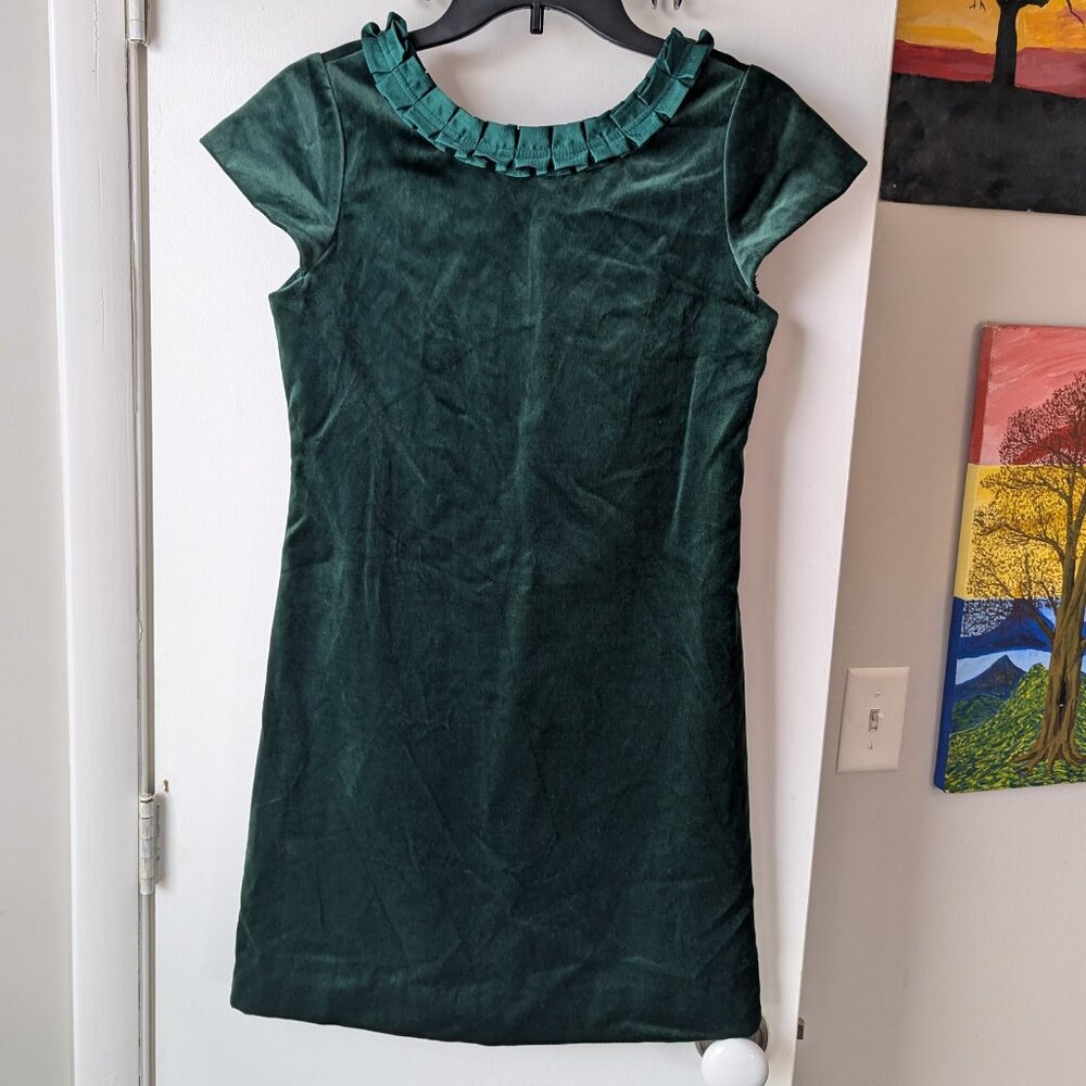 Florence Eiseman Green Velvet Dress Size 16